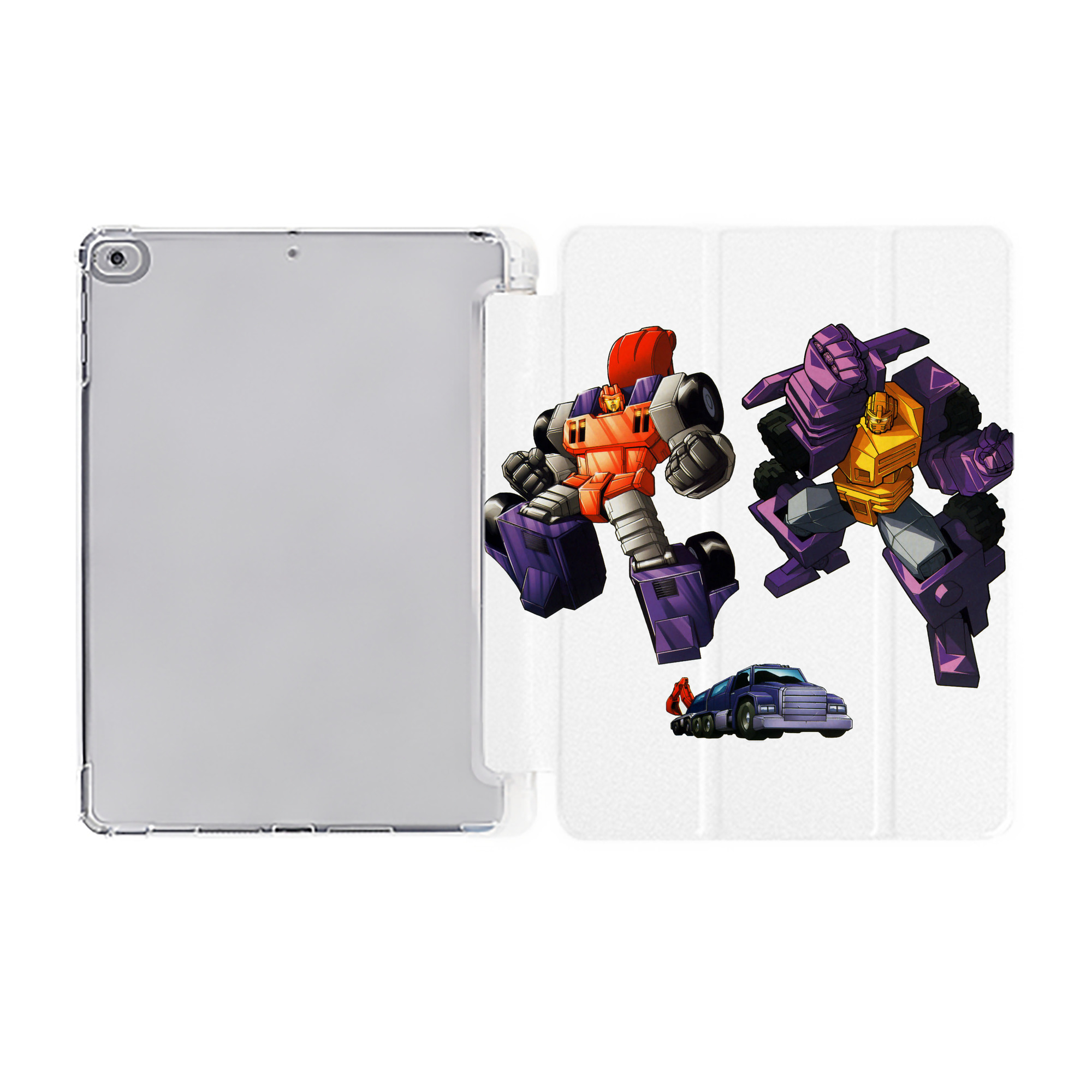 （画像用）  IPad ケース ペン収納付き 三つ折りスタンド PUレザー×シリコン 対応機種9.5/10.5/10.9インチ